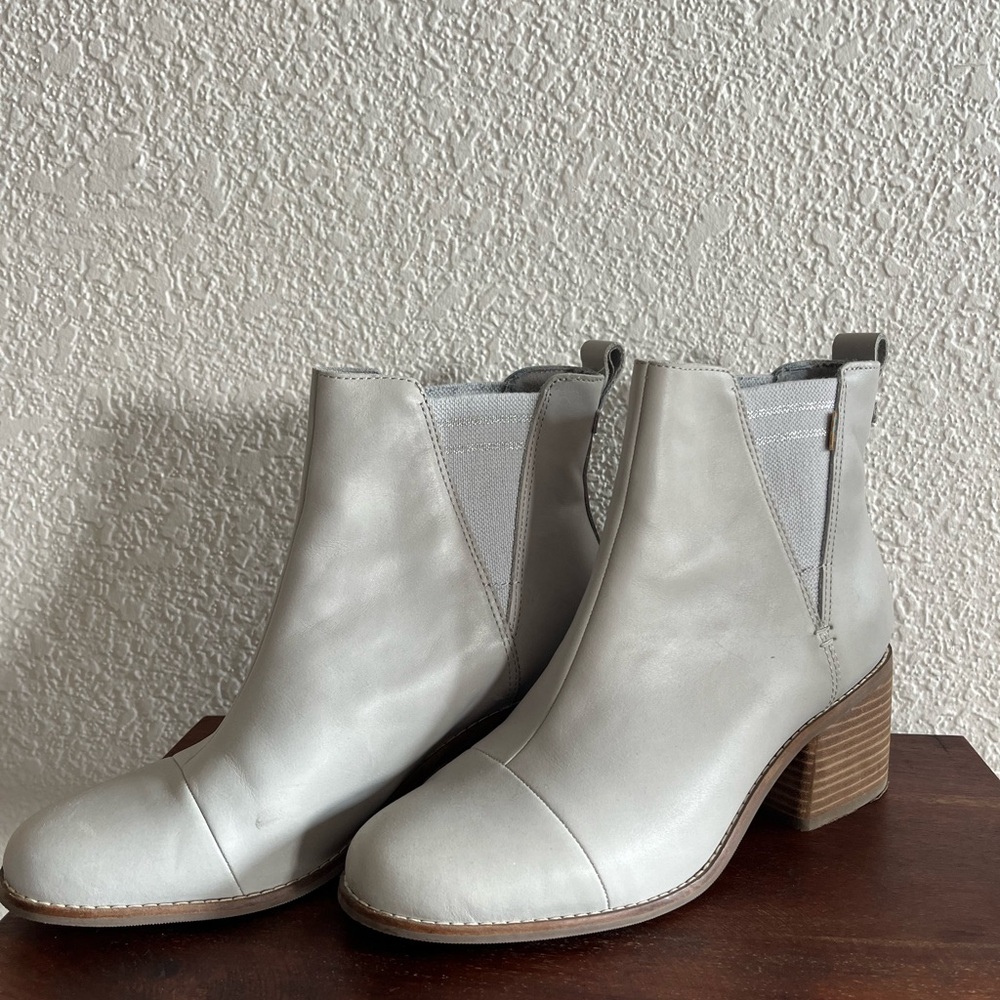 Light Blue Gray Tom’s Heel Boots